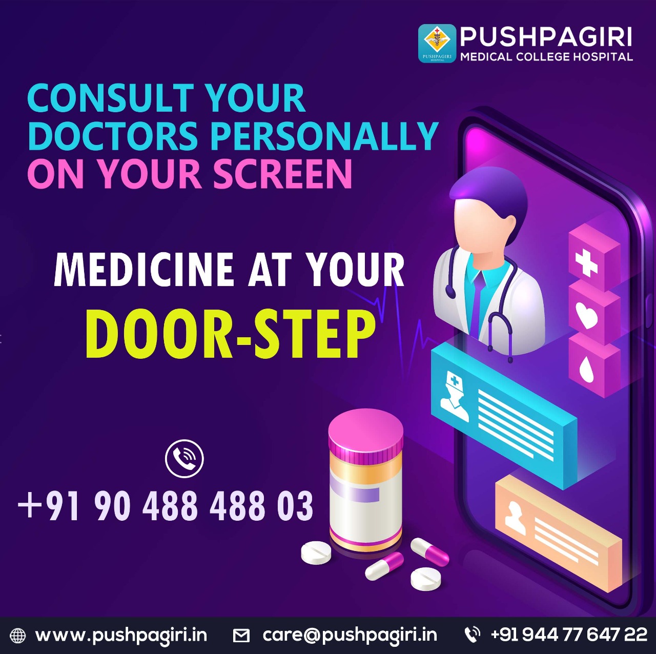 Pushpagiri - Delivering Medicine at your doorsteps